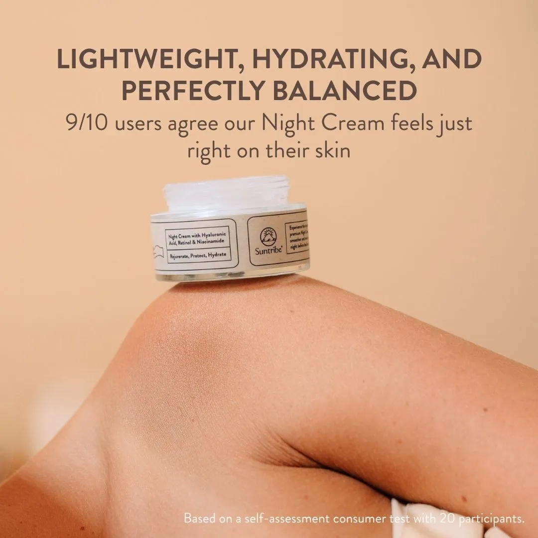 Suntribe Organic nachtcrème retinol hyaluronzuur