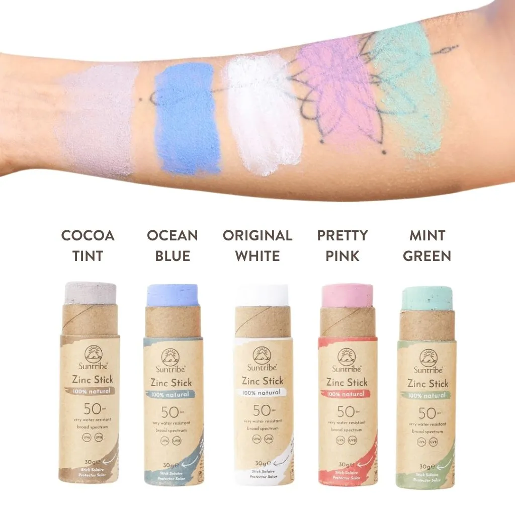 Suntribe zonnestick SPF50 mineraal voor gezicht blikvrij
