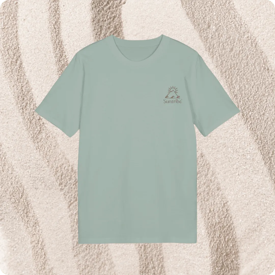 Suntribe T-shirt Psychedelisch Katoen Natural Pink-Blue M